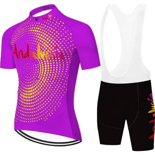 2021 ANDALUCIA cycling jersey spain uniforme ciclismo hombre 20D summer quick dry bike jersey men abbigliamento ciclismo