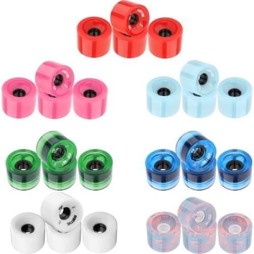 4x 78A ABEC-9 Skateboard Wheels Replacement High Performance Longboard PU Roller Wheels Mini Cruiser Wheels Replacement Wheel