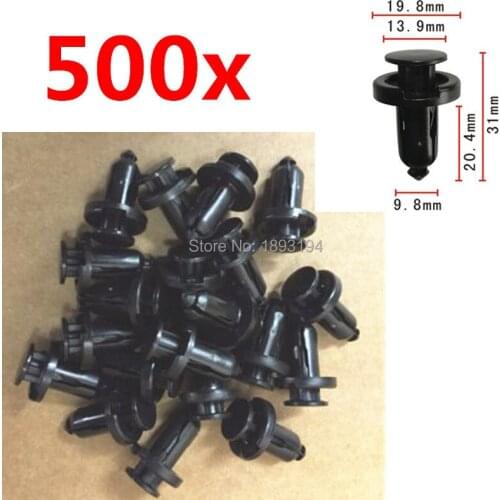 500Pcs Front & Rear Bumper Retainer Nylon Clips For Honda For Acura 91503-SZ5-003, 91509-S47-003, 91503-S7S-003