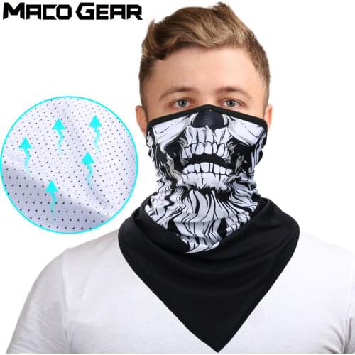 Summer Breathable Ice Silk Bandana Cool Sun Guard Face Mask Hiking Hunting Running Cycling Ski Fishing Sports Scarf Men Women