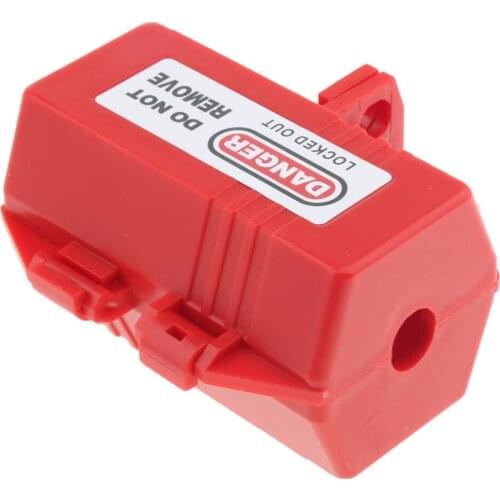 Red Plugs Lockout Device Safety Tagout Recycled Plastic Made for Protection