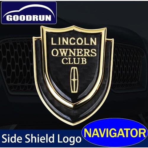 Side Shield Logo for Lincoln NAVIGATOR Marked 3D Car Sticker Window Emblem Badge Decals Interor Cover Auto Accessories