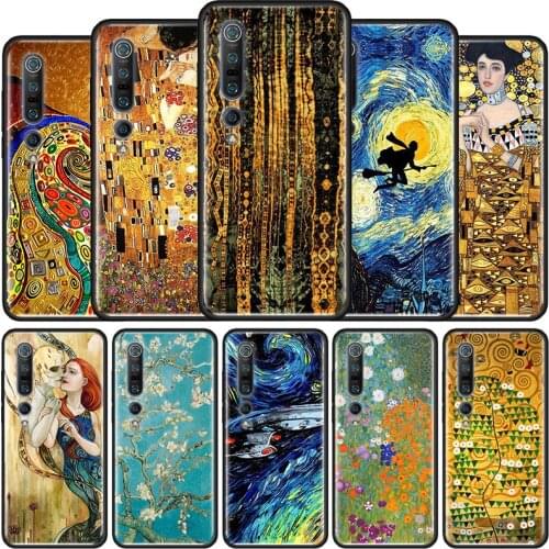 Starry Night Klimt Kiss Phone Case for Xiaomi Mi Poco X3 NFC M3 F1 10T 9T Pro Note 10 A2 8 Lite 5G 11 CC9 9 11 10S Cover