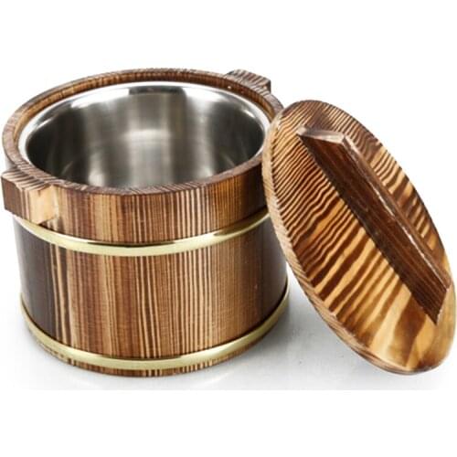 Wooden Kegs Wooden Eater Decorative Beer Bar Photography Props Wooden Barrels Hostels Decoration Rice Bucket thermos tableware