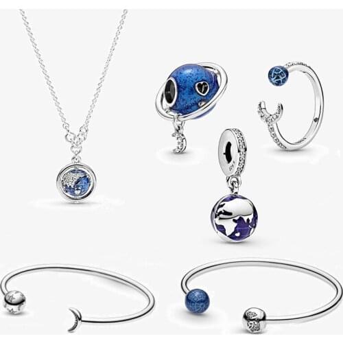 New Series Of Winter 2020 Planet "love And Moon" Charm And Release Ring, Exquisite Romantic Jewelry Couple Engagement Gift