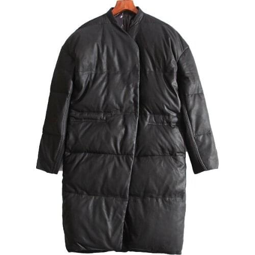 Leather Jacket Women 2020 Winter Sheepskin Genuine Leather Jackets Korean Womens Down Coat Chaqueta Mujer