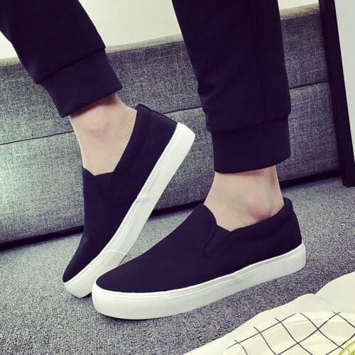 2020 Spring And Autumn New Mens Vulcanized Shoes Wild Canvas High Quality Fashion Casual Sneakers Shoes Black White B25-30