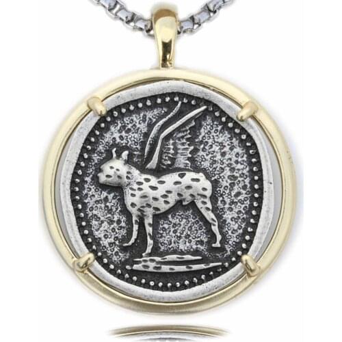 Angel Boston Terrier Pendant Vintage Metal Tag Good Luck Charm Mens Statement Flying Puppy Dog Necklace