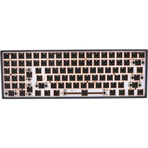 Keypro GK96LX Left hand KIT RGB 96KEYS HOT SWAP mechanical keyboard Bottom lights Glass fiber positionin patent NO modularity