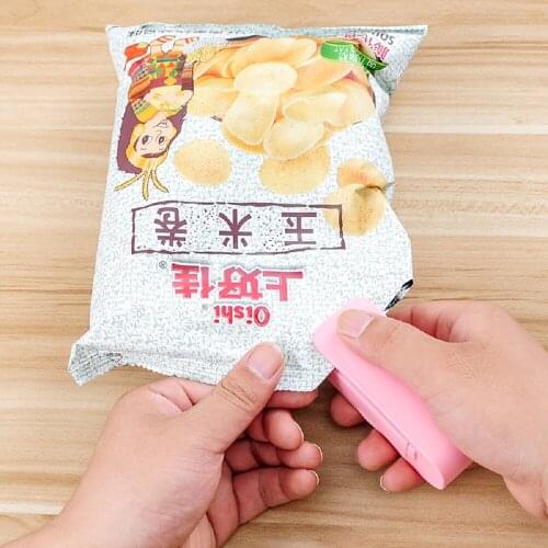 New portable bag sealer heat packer Mini Hand sealer household hot food snack clip kitchen heat sealer