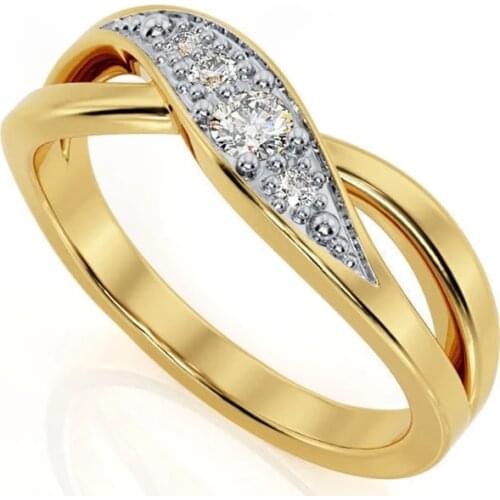 Simple Women Rings Vintage Cross Crystal Rings Wedding Bands Engagement Birthday Gift Anniversary Jewelry Accessories