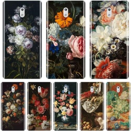 Art Flower Phone Case Silicone For Nokia X71 X6 7 Plus Nokia6 Nokia5 Nokia3 Nokia2 Soft Back Cover For Nokia 9 8 6 5 3 2 1 Plus