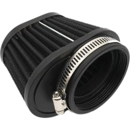1Pcs Universal Round Tapered Car Motorcycle Air Filter 51mm 2inch Intake Filter-Black