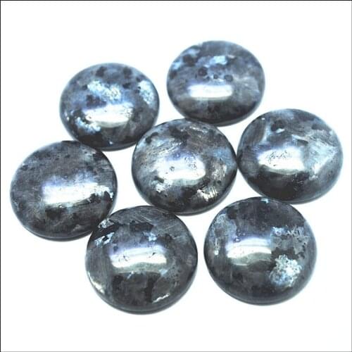 10pcswholesale Natural Chinese Labradorite Stone Cabochon Beads accessories jewelry base parts 8mm12mm 25mm round surface shape