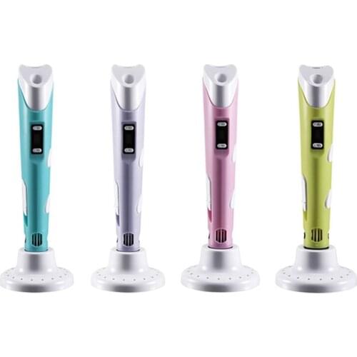 3D Doodle Drawing Printing Pen Printer + LCD Digital Display Intelligent Screen Educational Toys Present Home