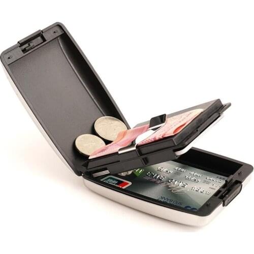Aluminum Bankcard Blocking Hard Case Wallet Credit Card Anti-RFID Scanning Protect Card Holder