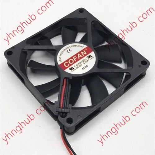 COFAN F-8015H12BII Server Cooling Fan DC 12V 0.35A 80x80x15mm 2-Wire