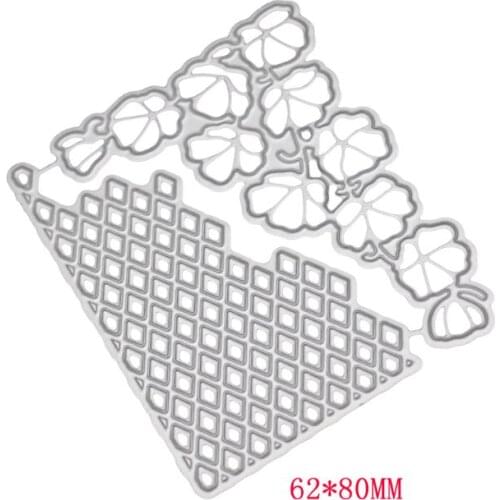 Flower Background Metal Cutting Dies Stencil DIY Scrapbooking Album Stamp Paper Card Embossing Craft Decor