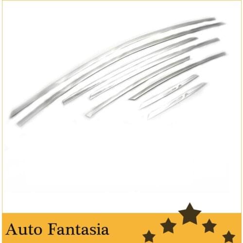 Chrome Side Upper Edge Window Trim Set for Ford Focus MK3 Sedan 12-13
