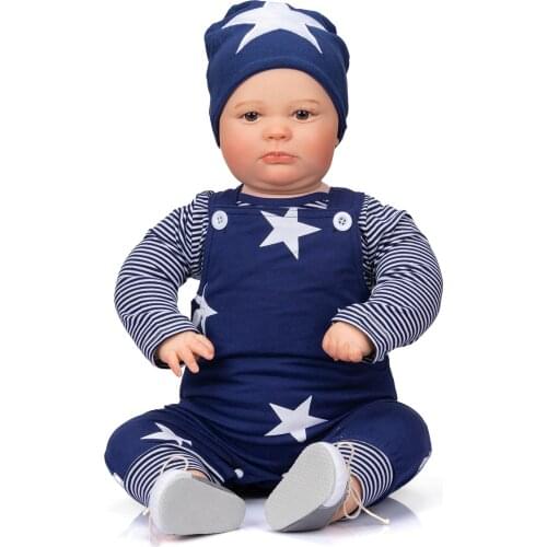 24 inch Huge baby doll real size handmade bebe reborn toddler boy baby Joseph dolls collectiable children gift toys
