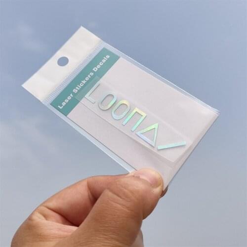 KPOP LOONA Girl Laser Stickers Of The Month Phone Notebook Sticker Fridge Sticker Butterfly He Xiuying Yves Peripheral Hot Sale