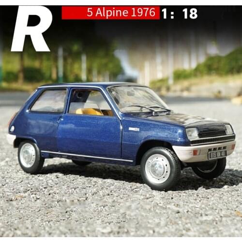 Diecast 1/18 Scale Renault 5 Alpine Renault 1976 Alloy Model Cars Original Package Static Display Adult Collection Mini Toys