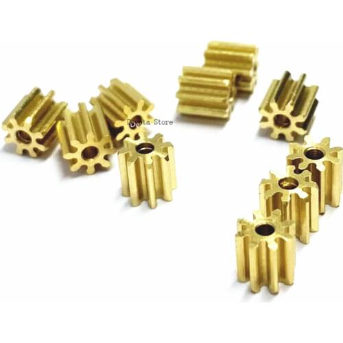 0.5M 8T MINI Copper Gear 1.5MM 2MM HOLE - Thickness 2.5/5/10mm DIY Parts