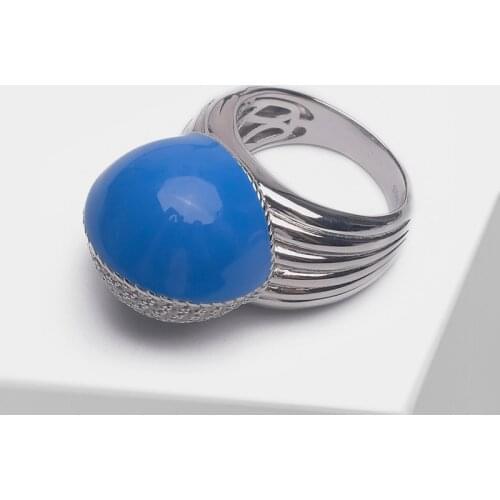 Amorita boutique 925 silver Ball color matching fashion ring