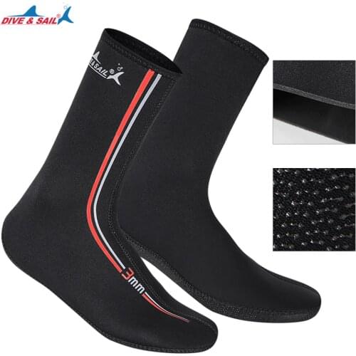 2021 Men And Women Diving Socks Warm 3MM Super Elastic CR Non-Slip Diving Shoes And Socks Wear-Resistant Ankle Snorkeling Socks