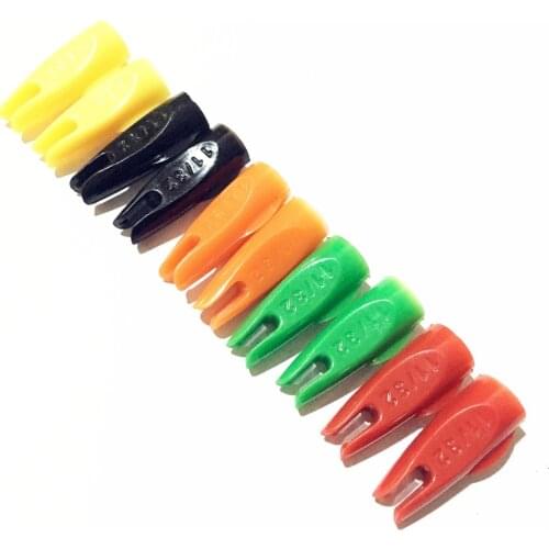 New 30Pcs Arrow Nocks 11/32 OD 8mm Shaft For Wooden & Bamboo Arrows Shooting Archery
