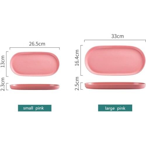 Nordic vertical side oval ceramic plate hotel steak serving plate kitchen pasta sushi ceramic plate