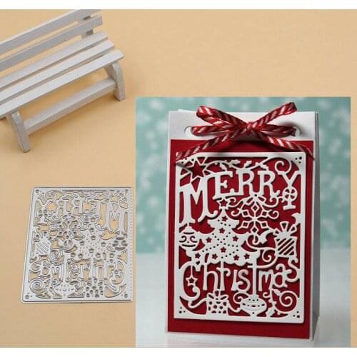 Scrapbooking Card Metal Cutting Dies Embossing Craft Merry Christmas DIY carbon steel