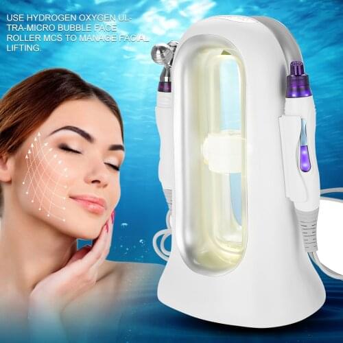 Hydrogen O2 Ultra-Micro Bubble Moisturizing Freckle Beauty Machine Microcurrent Deep Cleansing Skin Instrument Roller Massage