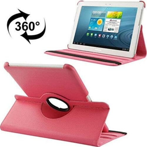 Rotating Stand Case for Samsung Tab 2 10.1 GT P5100 P5110 P5113 Tablet 360 Degree Pu Leather Cover Flip Folio Magnet Awake Sleep
