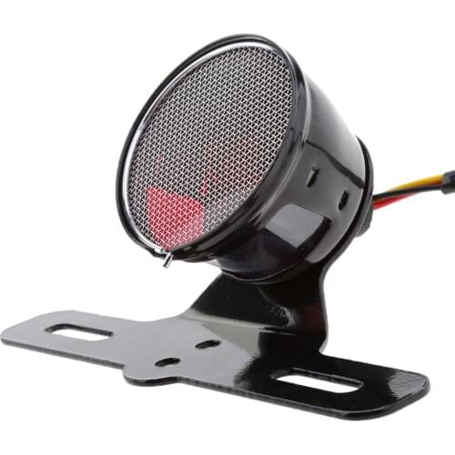 Motorcycle Tail Stop Brake Light License Plate For Harley Bobber Cafe Racer