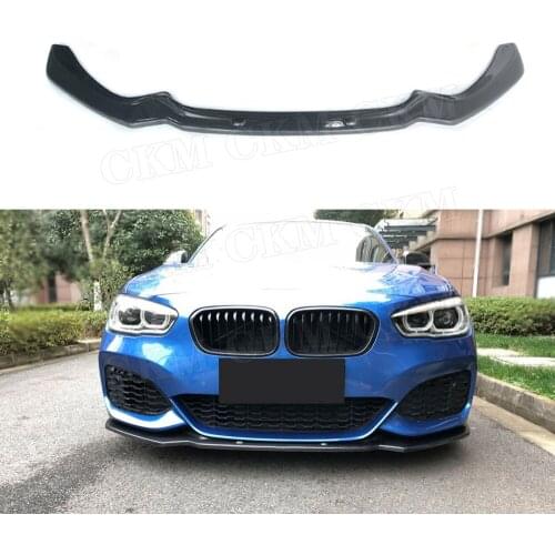 1 Series Carbon Fiber Front Lip For BMW F20 M Sport M135i M140i 2016 2017 2018 Car Head Bumper Chin Shovel Car Styling