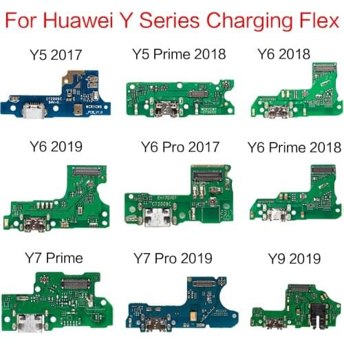 1pcs USB Charging Dock Jack Plug Socket Port Connector Charger Flex Cabl For HuaWei Y5 Y6 Y7 Y9 Prime 2017 2018 2019