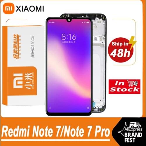 100% Tested 6.3" Display Replacement For Xiaomi Redmi Note 7 LCD Display Touch Screen Digitizer For Redmi Note7 Pro LCD Panel