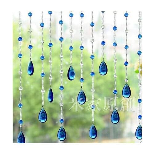 20meters/lot crystal glass beads strands door curtain crystal bead curtain shade curtain new porch hang curtain