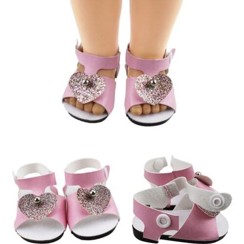 Baby Doll Cool Fashion Doll Shoes Dress Sandals For 18 Inch Our Generation Girl Boy Doll Accessories For Girl Doll Clothes Toy