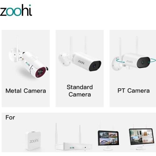 Zoohi 1080P HD IP Camera Wifi Surveillance Camera Infrared Night Vision Security Camera Compatible with K8204 K8208 NVR
