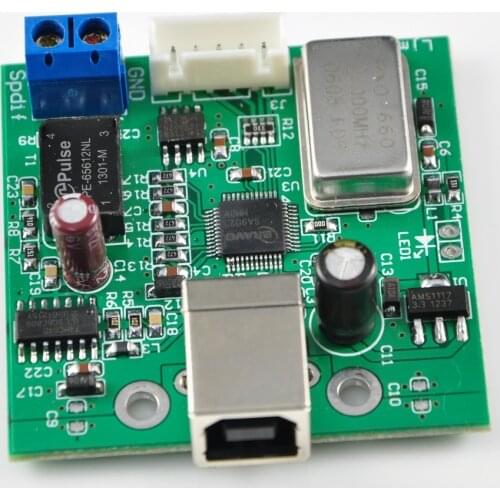 TE7022 USB to SPDIF Coaxial I2S Processor Converter TE7022 Chip Support 24 bit 96K Sampling