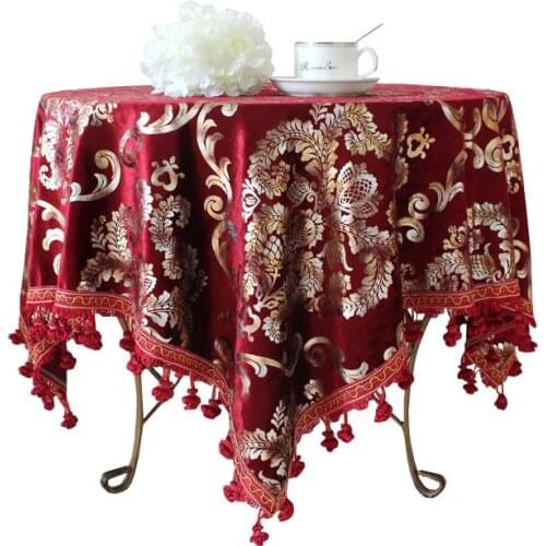 The hotel restaurant tables custom round tablecloths round tablecloths Western European high fashion luxury square cloth tablecl