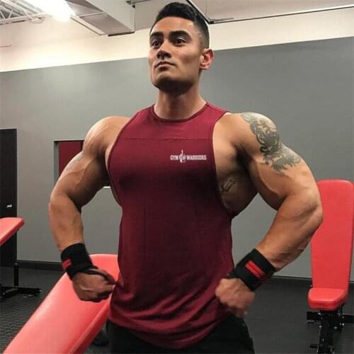 Brand Fashion New Fitness Gym Tank Top Men Clothing Bodybuilding Workout Mesh Musculation Singlets Sleeveless Muscle Shirt Vest