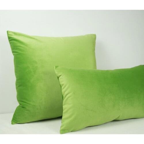 Soft Light Green Velvet Cushion Cover Cyan And Green Pillowcase Chair/Bed/Sofa Pillow Cover Home Decor Pillow Without Stuffing