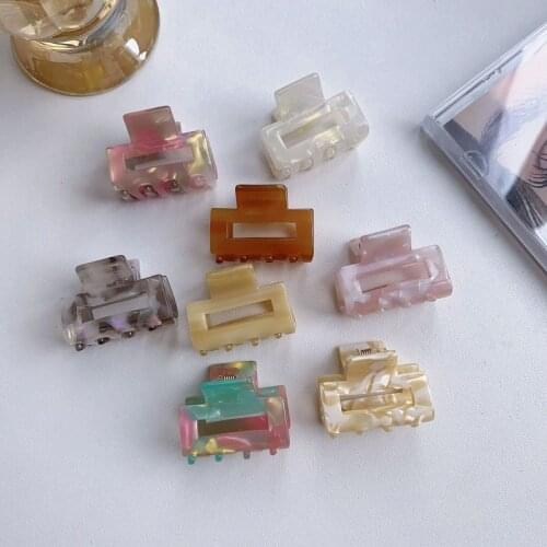 The new small acetate bangs top clip hair grab clip South Koreas new trend wild broken hair clip ins elegant temperament