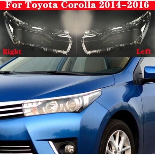 Light Caps Thailand Version For Toyota Corolla 2014-2016 Car Headlight Cover Transparent Lampshade Lamp Case Glass Lens Shell
