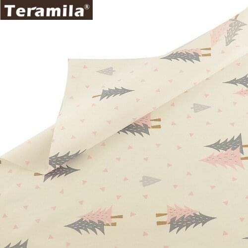 Teramila 100% Cotton Fabric Printed Trees Pattern Cloth Ankara Fabric Tissu DIY For Patchwork Quilts Kids Dress Telas Por Metro