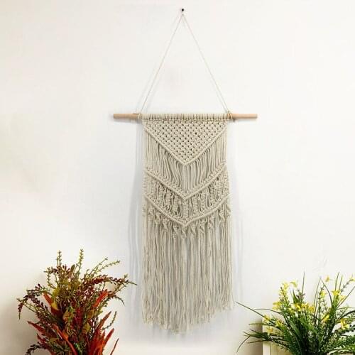 Hand-woven Woven Tapestry Living Room Decoration Macrame Wall Hanging Farmhouse Decor urban outfitters
