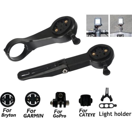 TOSEEK Bicycle Computer Mount With Bike Bell Speedometer GPS Gopro Sport Camera Holder for GARMIN CATEYE Bryton igsport xoss